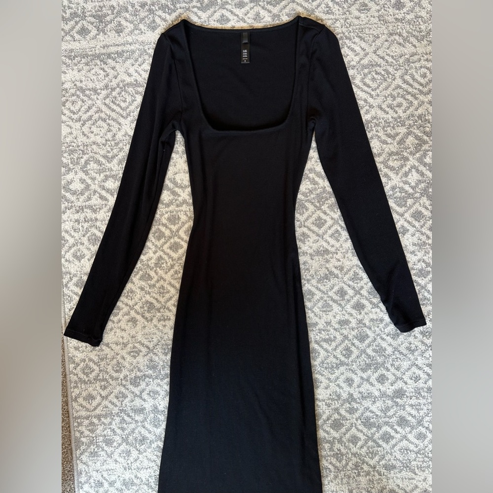 SKIMS SOFT LOUNGE LONG SLEEVE DRESS, worn once.